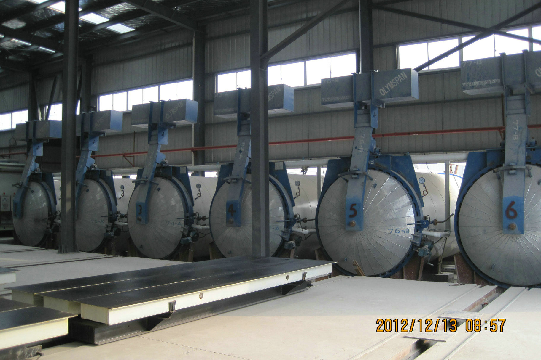High Pressure Automatic AAC Autoclave / AAC Block Plant 1.6m For Chemical / Wood