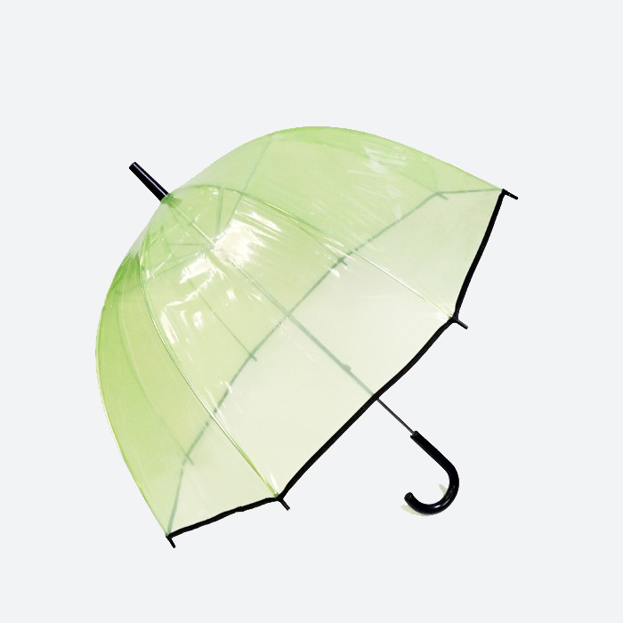 Buy cheap Straight POE Transparent Dome Umbrella With J Shape Handle product