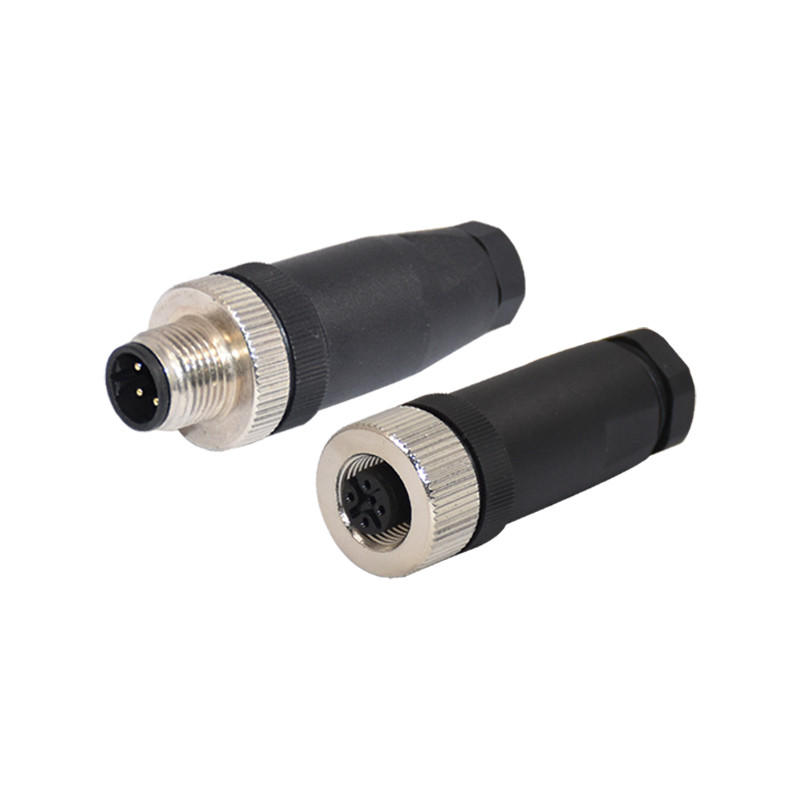 Buy cheap IP68 3 - 17 Pin M12 Waterproof Connector Fielded Installation Screw Plug Socket product