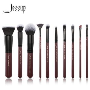 Buy cheap Jessup 10Pcs Plum Queen Luxury Makeup Brushes Set Makeup Brush Manufacturers china T259 product