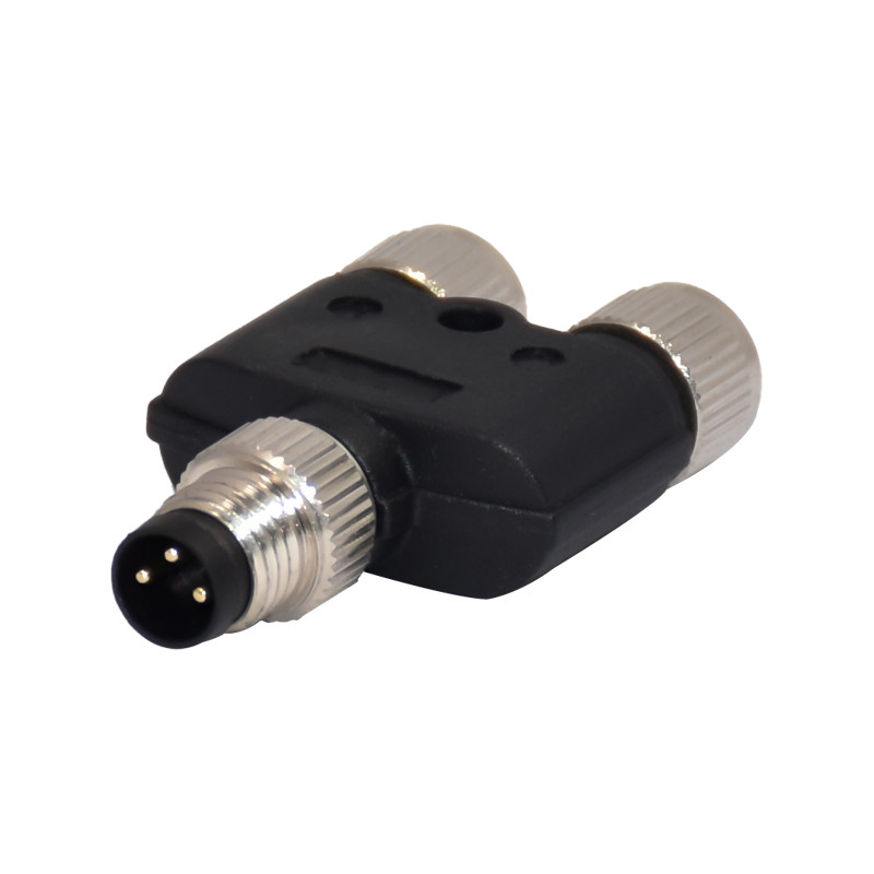 Buy cheap M8 Y Type 3 Pin IP68 Waterproof Connector straight Orientation product