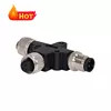 Buy cheap Rigoal 3p 4p 5p M12 Waterproof T Connector IP67 IP68 3 Way T Cable Connector product