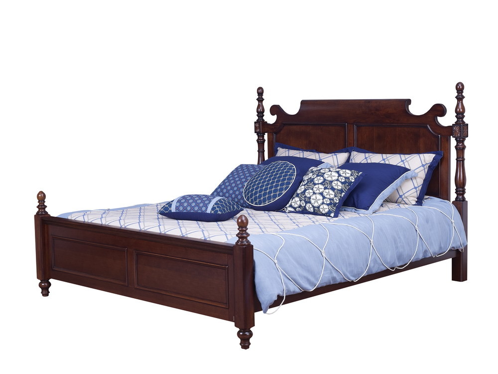 Buy cheap Rubber Wood made bedroom furniture in Special design Modern Headboard with wood  slat shipping from Shenzhen to Africa product