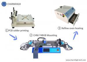 Buy cheap Small Surface Mount Solder Paste Silk Print , CHMT48VB Chip Mounter , PCB Heating SMT Production Line product