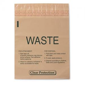 Buy cheap 9 X10 Inch Disposable Stick-on Infectious Waste Bags Peel / Stick product