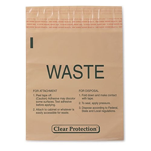 Buy cheap 9 X10 Inch Disposable Stick-on Infectious Waste Bags Peel / Stick from wholesalers