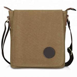 Buy cheap Vintage Multifunctional Canvas Crossbody Purse Bag Light Brown For Traveling product