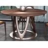 Buy cheap Nordic style Living room Furniture Walnut Wooden Circular Dining table in from wholesalers