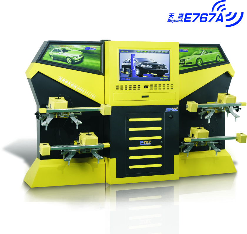 Buy cheap E767A Yellow CCD 3excel Wheel Aligner , Automotive Four Wheel Tire Alignment Computerized product