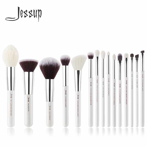 Buy cheap Pearl White birch wood Essential Makeup Brushes For Beginners Soft Mixed Hair product