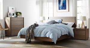 Buy cheap Apartment Furniture Modern design Bedroom sets of Single Bed with Nightstand and Drawer Chest product