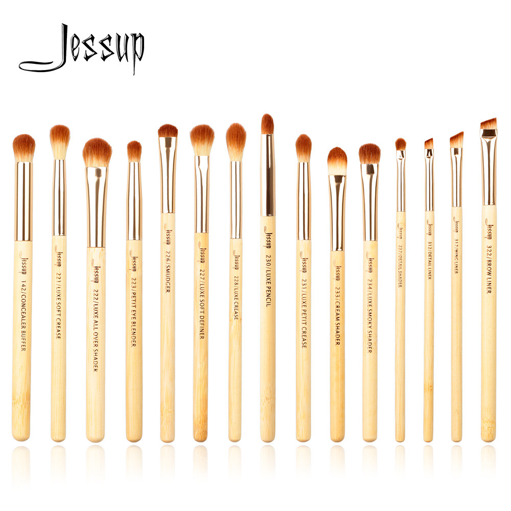 Buy cheap Jessup Bamboo Makeup Brushes Set Full Eye Makeup Kit ODM Available product