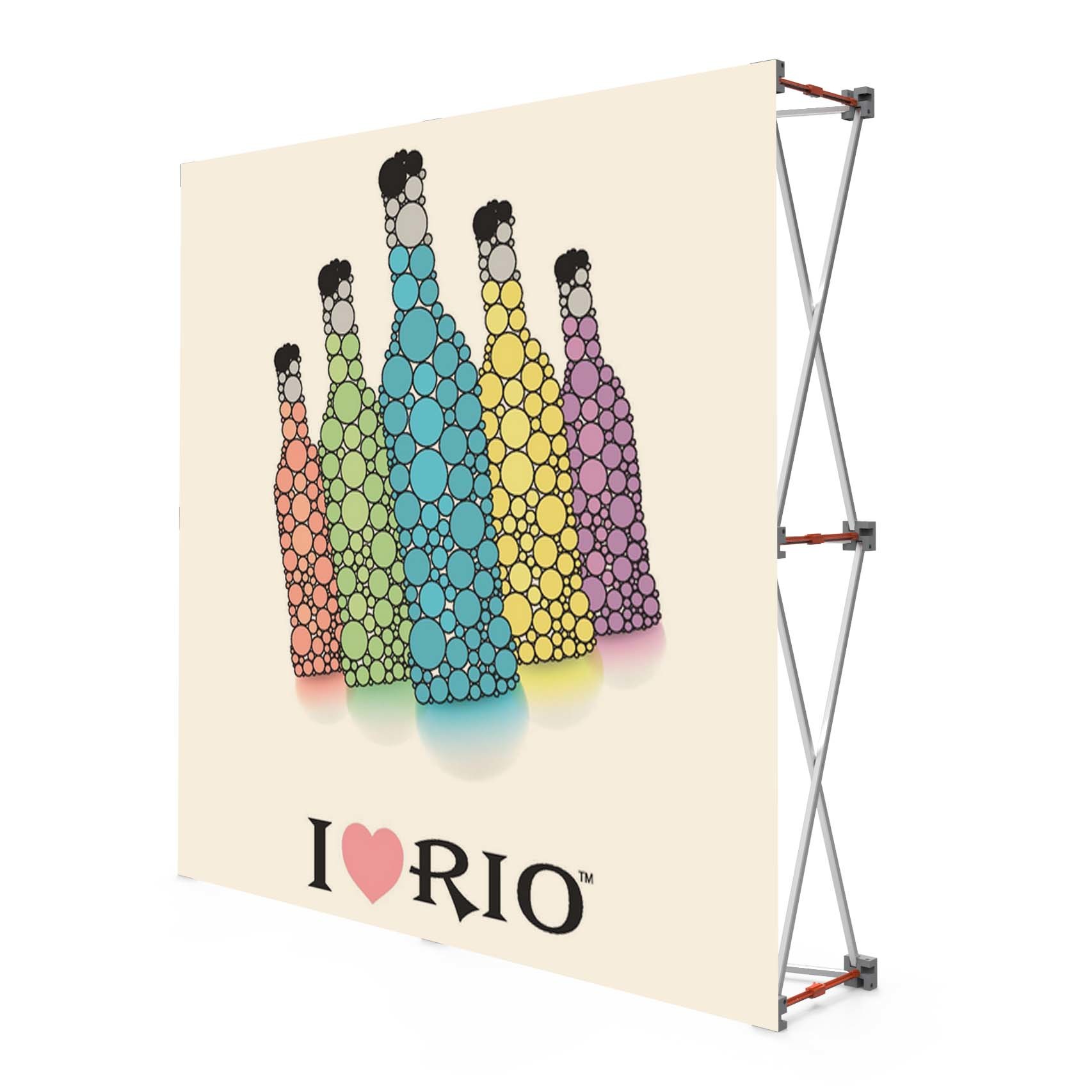 Buy cheap Fabric Portable Pull Up Display Banners , 2 * 2 Roll Up Display Stands product
