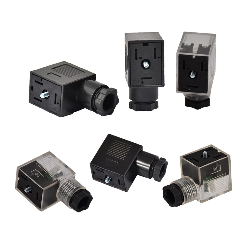 Buy cheap 3 Pin 4 Pin Solenoid Valve Connector A B D Code Male Female Electrical Plug product