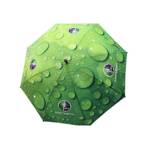 Buy cheap Green Raindrops Straight Umbrella With 8mm Metal Shaft product