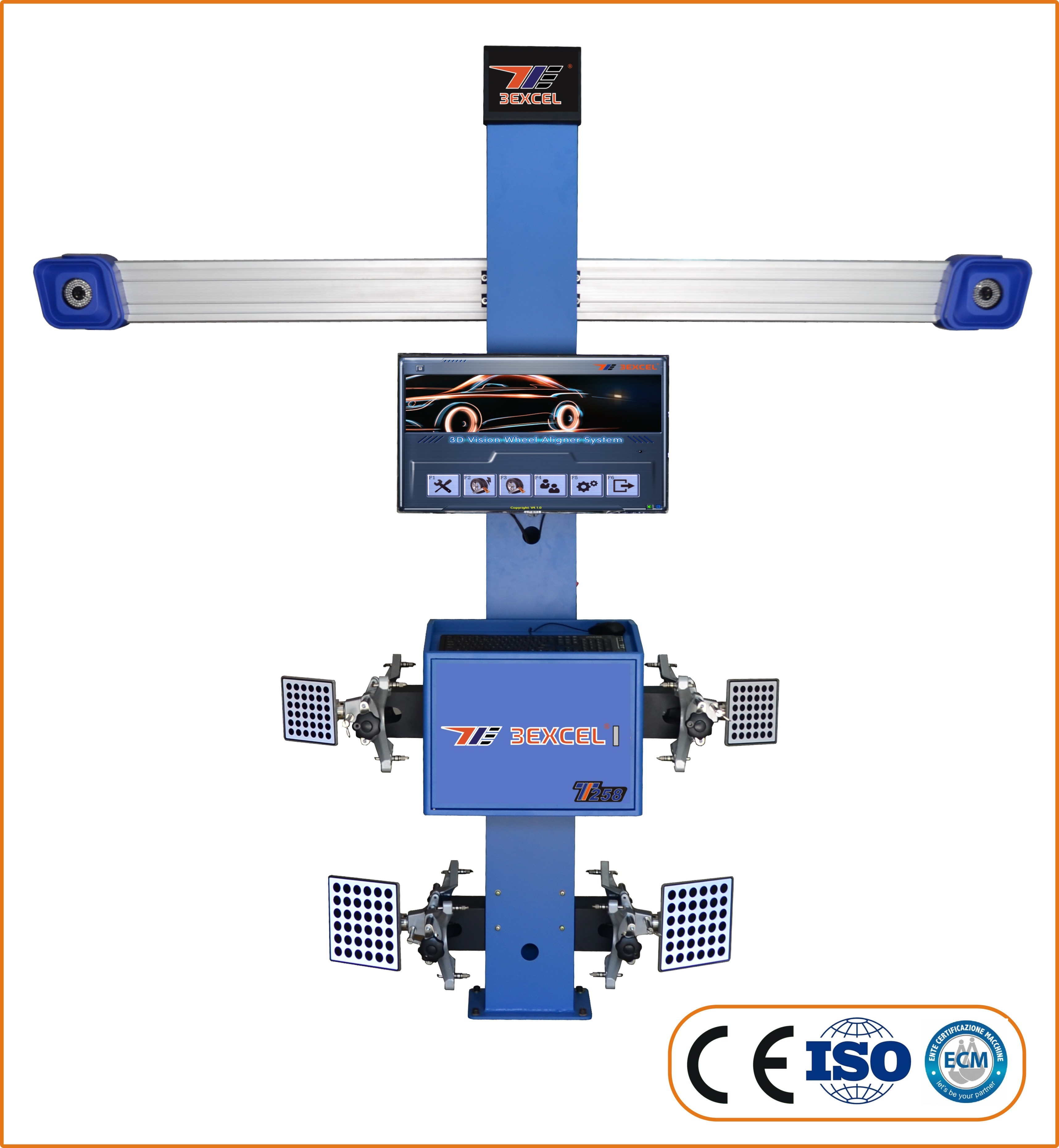 Buy cheap 2 High Defination Industrial Cameras T258 3D Car Wheel Aligner product
