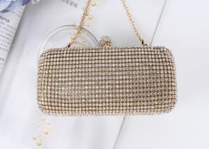 Buy cheap Women Glitter Mesh Rhinestone Bridal Evening Bag With Shoulder Chain product