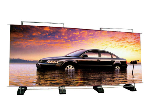 Buy cheap Custom Double Sided Retractable Banner Stand , Outdoor A Frame Roll Up Banner Stand product