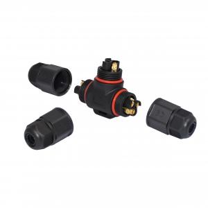 Buy cheap Plastic Straight Screw Type Outdoor IP68 2Pin Waterproof Connector Power Electrical Wire LED Cable Connector product