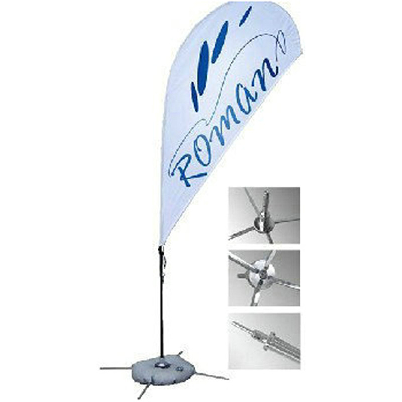 Buy cheap Polyester Promotional Feather Flags Advertising exhibition event outdoor Flying Beach product