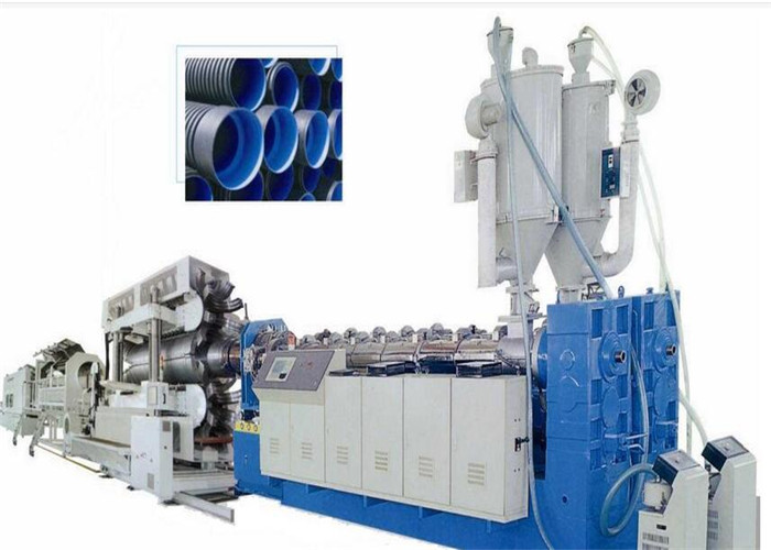 Buy cheap PVC PP PE Double Wall Corrugated Pipe Making Machine product