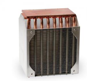 Buy cheap Phase change air cooled radiator Heat Exchanger with Heat Pipe for power supply cooling solutions product