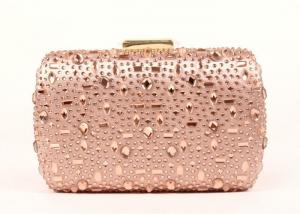Buy cheap Bling Champagne Rhinestone Clutch Evening Bag , Hot Fixed Box Clutch Evening Bags product