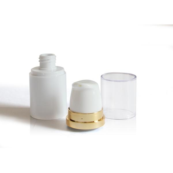 Smooth Surface Airless Cosmetic Bottles , Mini Empty Foundation Bottle With Pump