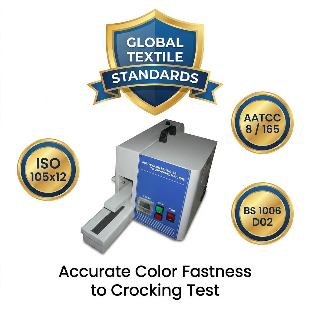 Electric Rubbing Color Fastness Testing Machine Fabric Crockmeter Laboratory Test Equipment