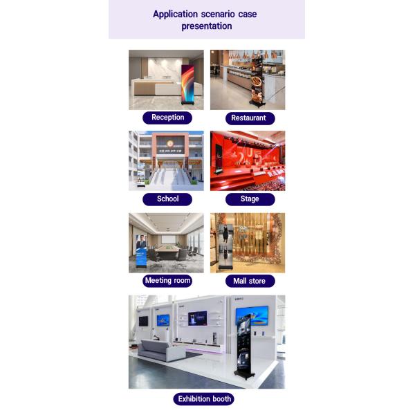 Portable Indoor LED Poster Screen P1.25-P2.5 4K UHD 3840x2160