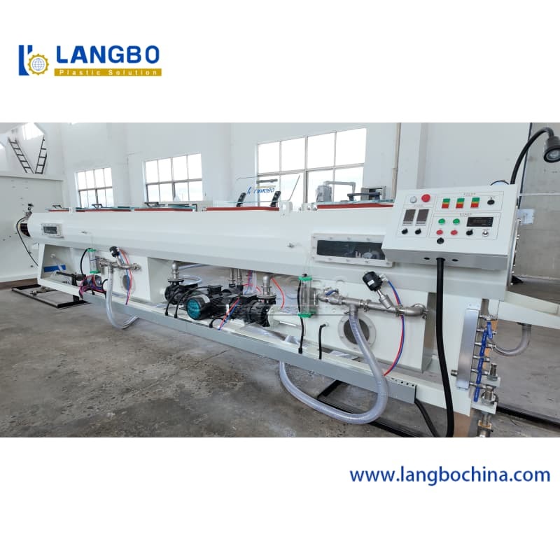 PVC Pipe Extrusion Line Cooling System Dimension Control Irrigation Pipe