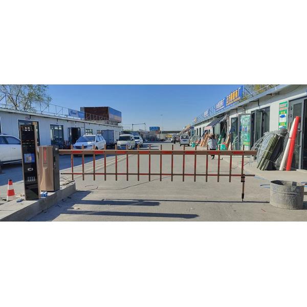 RS485 Communication Interface Electronic Barrier Gate With Straight Barrier Arm