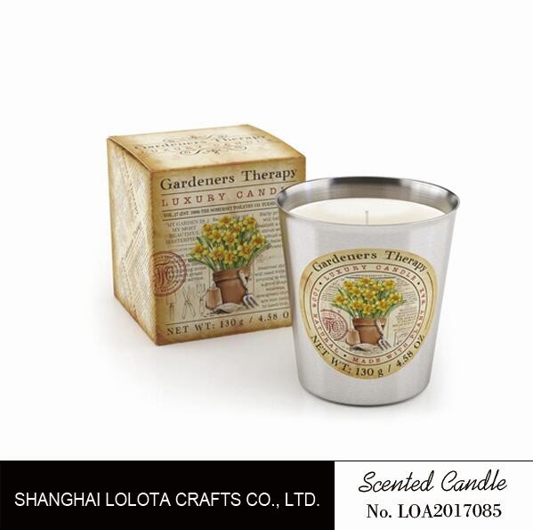 Beautiful Smelling Home Scents Candles , Aromatherapy Soy Candles Amber Fragrance