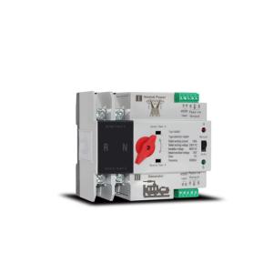 Din Rail Dual Power Auto Transfer Switch Manual Auto Operation Grid / Generator