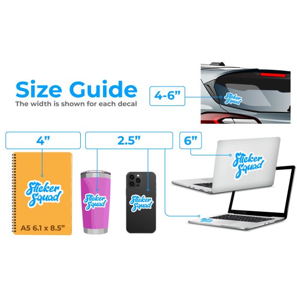 Waterproof Die Cut Stickers Matte Surface Custom Shape Professional