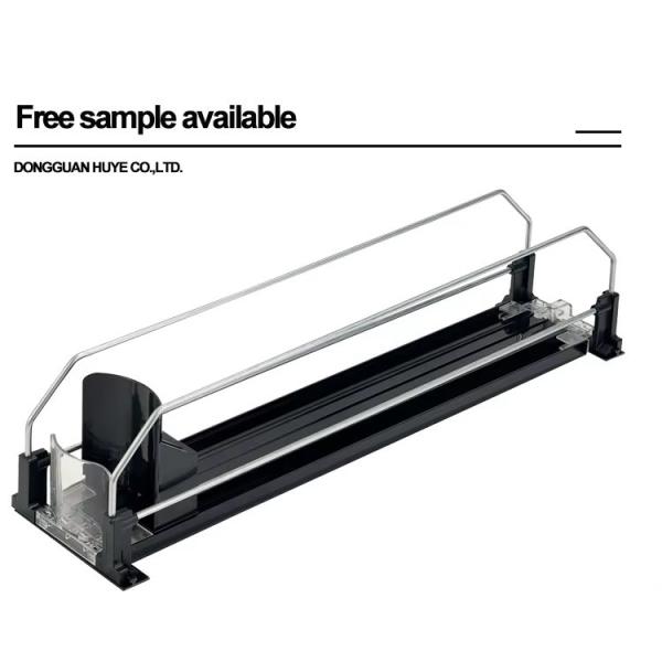 Soda Can Dispenser For Refrigerator , Roller Version Self-Sliding Drink Organizer For Fridge And Adjustable Width