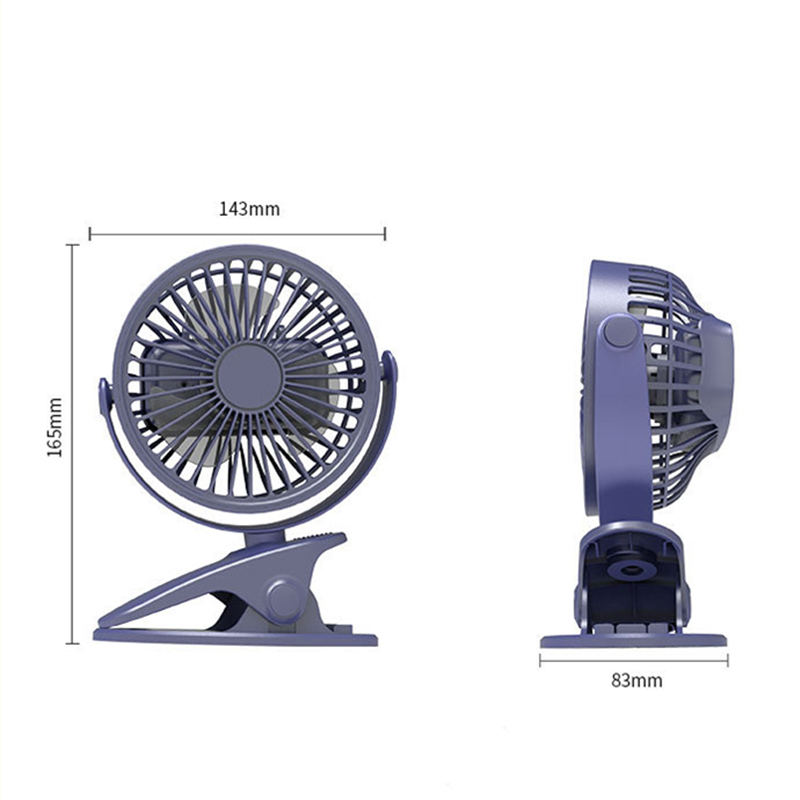 Usb 5V Customized Logo Small Rechargeable Battery Desktop Handheld Portable Electric Wholesale Charging Mini Clip Fans