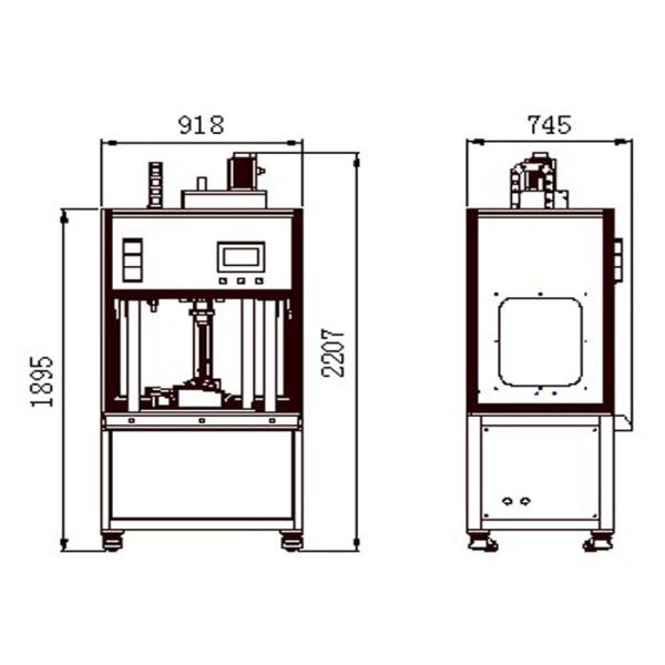 220V Rotary Ultrasonic Welding Machine 5000rpm Automatic Pneumatic