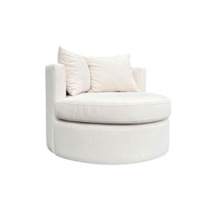 Buy cheap D28 Foam Density Swivel Fabric Armchair Polyester Swivel Chair Beige product