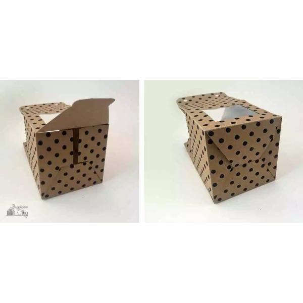 Customized Printing Christmas Cupcake Boxes