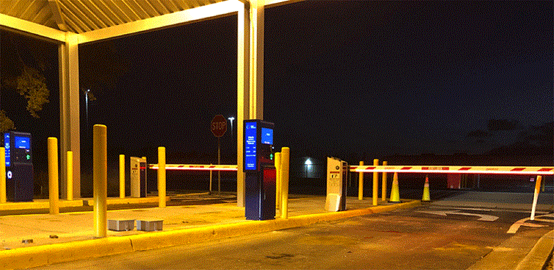 Parking Payment Kiosk with Intercom and Galvanized Steel Sheet Construction