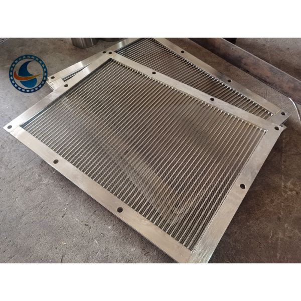 Duplex Steel 2507 Wedge Wire Panel Vee Shaped Flat Screen