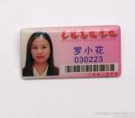 RFID PVC chest badge card , IC/ID chip chest card , Induction Portrait breast