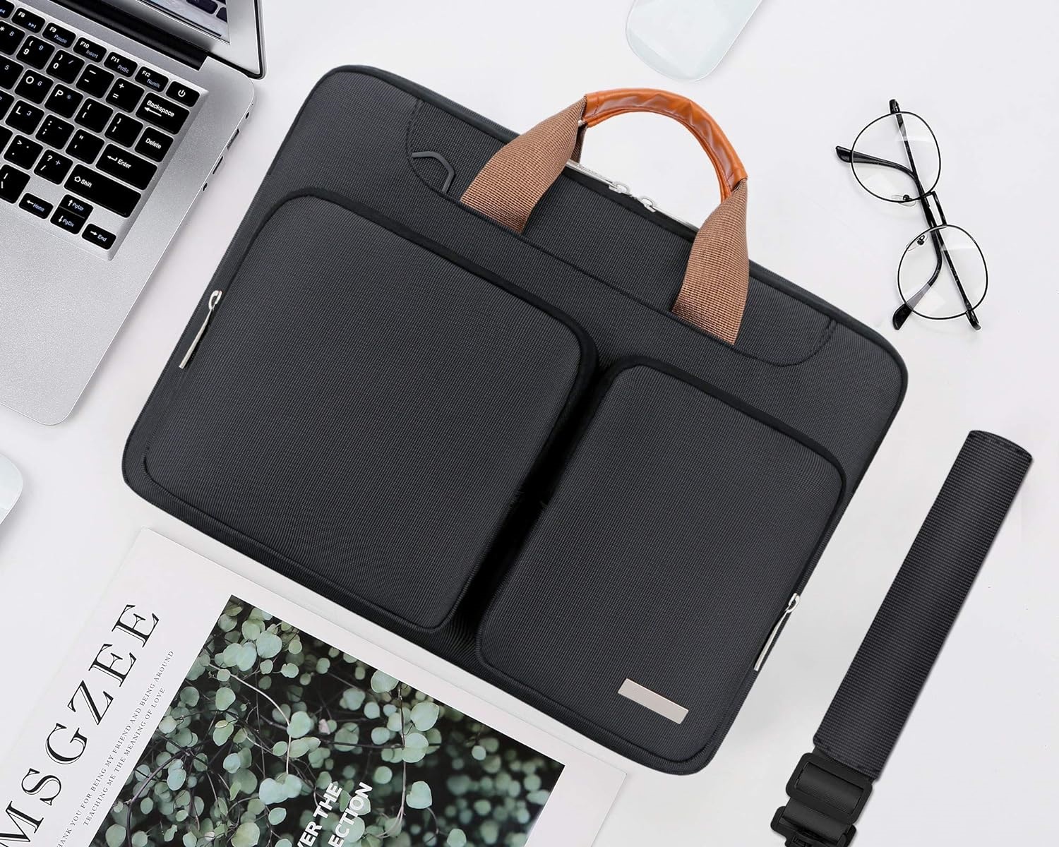 Customize Computer Shoulder Handle Bag Business Briefcase with Shoulder Strap 13 14 15 16 Inch Computer Bag Office Computer Bag Wholesale OEM/ODM