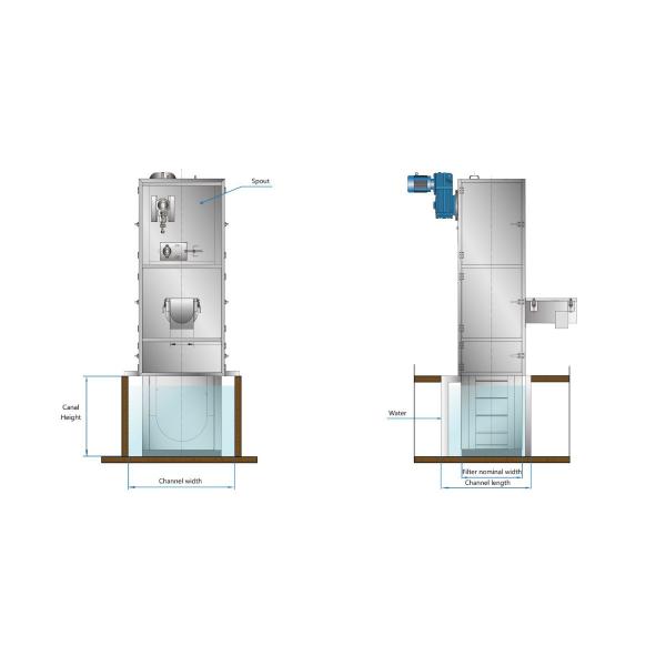 Stainless Steel Inlet Fine Screen Durable Mechanical Bar Screen In Wastewater Treatment