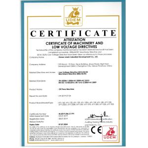 Henan Lewin Industrial Development Co., Ltd Certifications