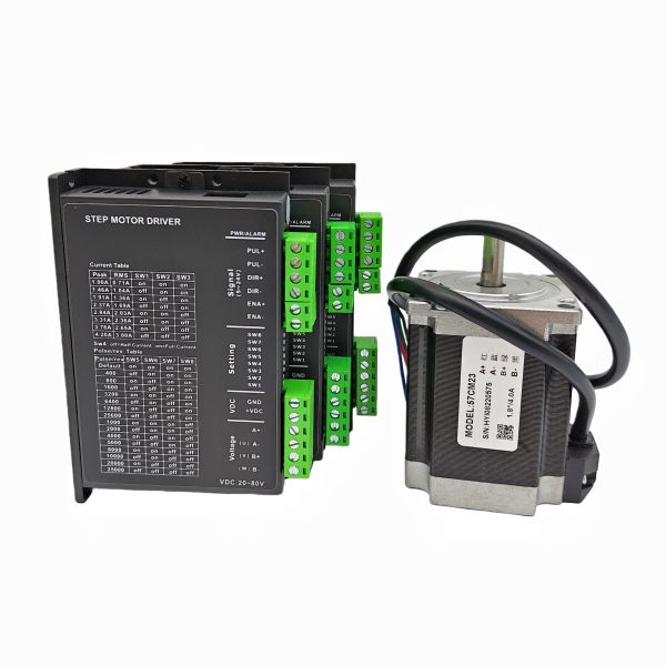 ZEROONE-Control DM542 4.2A DC20V-80V 2 Phase Hybrid Stepper Motor Driver For Nema23 57 And Nema24 60 Motors