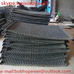 65Mn heavy industrial screens vibrating screen wire mesh/crimped black iron