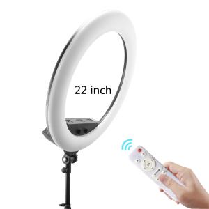 Buy cheap Led Circle Ring Light Dimmable 100w 22 Inch Streaming Lights With Mobile Phone Holder fs-640 Makeup Lighting product
