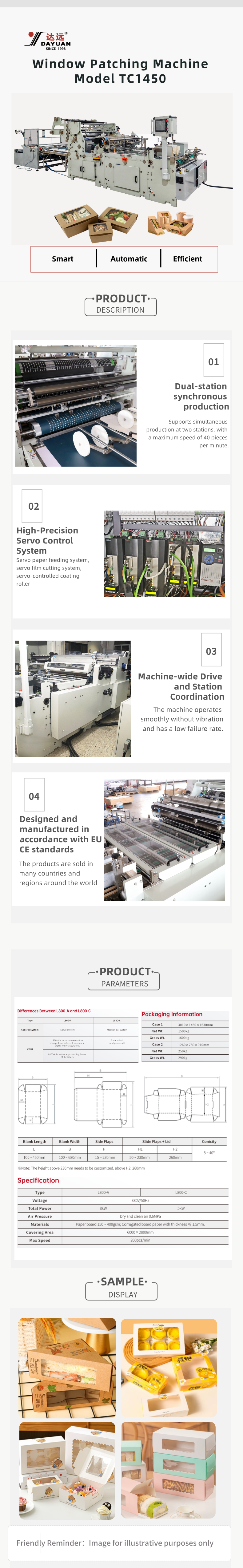 Fully automatic window affixing machine TC1450 with Rexroth multi-axis servo drive for high precision and long service life